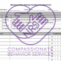 BST Checklist & Feedback Form